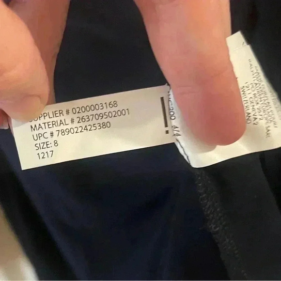 Chaps twist front midi dress navy blue new with tags 8 - Picture 12 of 12